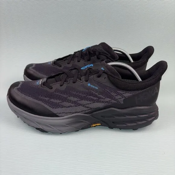 Hoka Speedgoat 5 GTX Gore-Tex Black Hiking Trail Shoes Men's 11.5D 1133550 BBLC