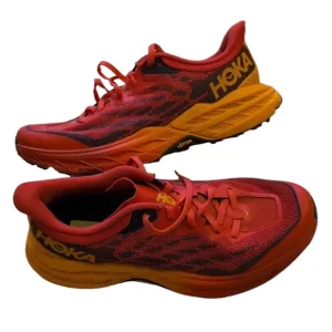 HOKA Speedgoat 5 Red Sneaker Running Shoes Purple Men's Size 8