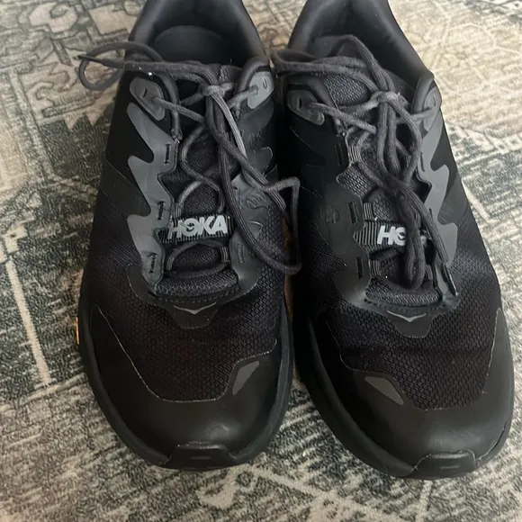 HOKA Transport GTX Men's Black Running Shoes size 10D