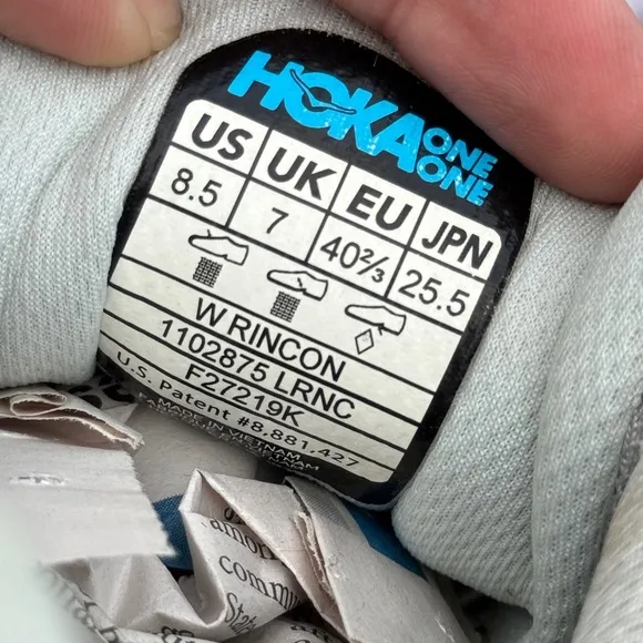 Hoka Women's Gray and Blue Running Shoes