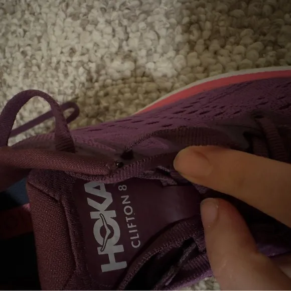 Hoka Women's Purple Running Shoes. Model Clifton 8 . Size 8B.