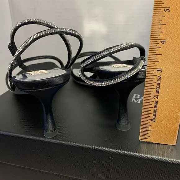 **Holiday Special** Badgley Mischka NIB black ankle strap sandal - NIB Sz 9 1/2