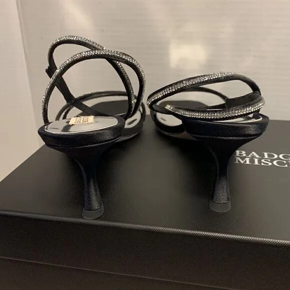 **Holiday Special** Badgley Mischka NIB black ankle strap sandal - NIB Sz 9 1/2