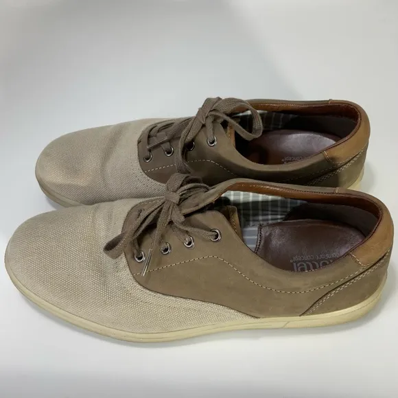 Hotter Comfort Concept Men’s Tan Brown Tie Loafers Size 9.5 Gently Used EUC.