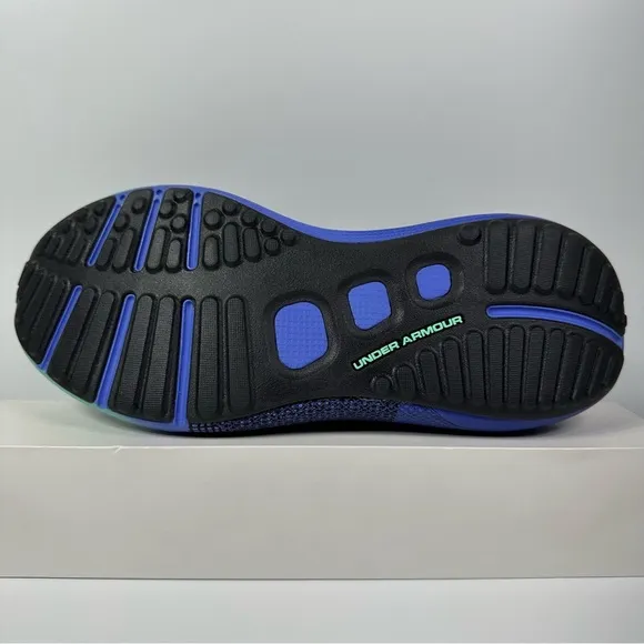 HOVR PHANTOM 3 BLACK DEEP PERIWINKLE MENS RUNNING SHOES SIZE 10 INTELLIKNIT BLUE