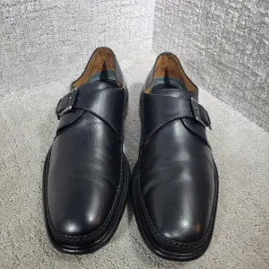 H.S. Trask Men's Size 11M US Black Leather Monk Strap Shoes H2102 001