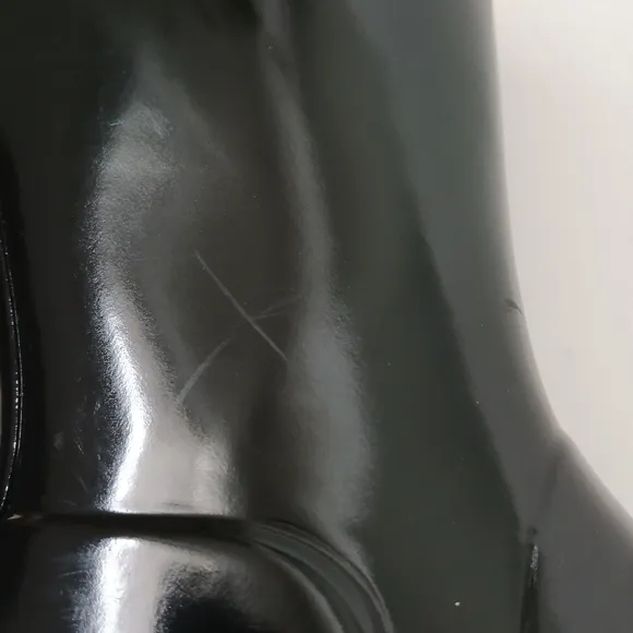 Hunter Original Gloss Wellington Black Rain Boots Kids Youth Size 2B/3G