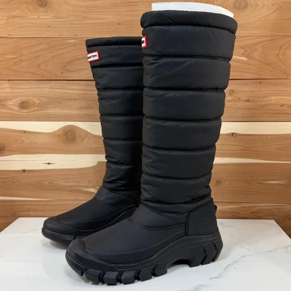 Hunter Puffer Tall Snow Boots Waterproof Insulated Winter Boots Women's Size 7