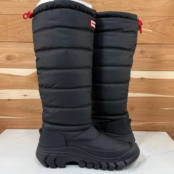 Hunter Puffer Tall Snow Boots Waterproof Insulated Winter Boots Women's Size 7
