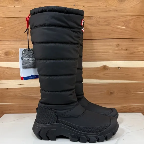 Hunter Puffer Tall Snow Boots Waterproof Insulated Winter Boots Women's Size 7