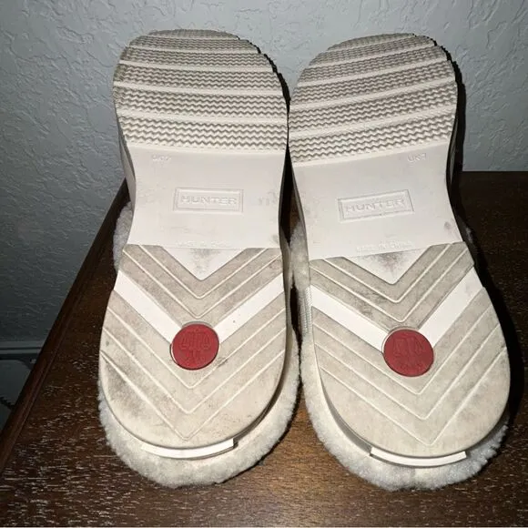 Hunter Sherpa Slip On Mule Clog Shoes