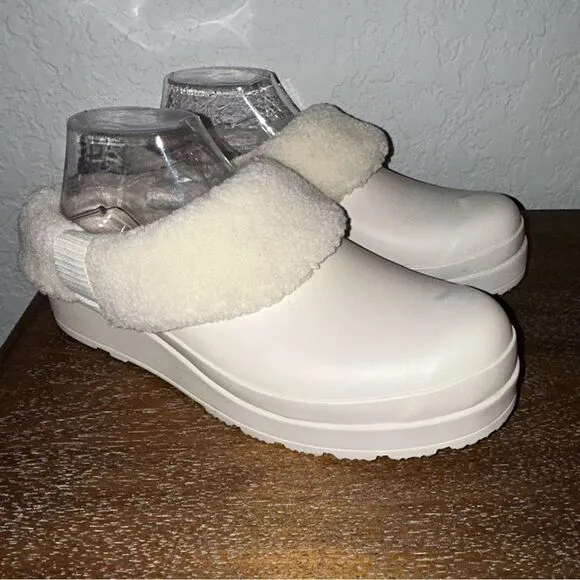 Hunter Sherpa Slip On Mule Clog Shoes