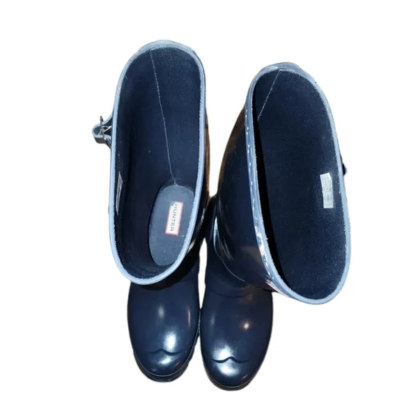 Hunter Women's Original Tall Rain Boots Size 7 Navy