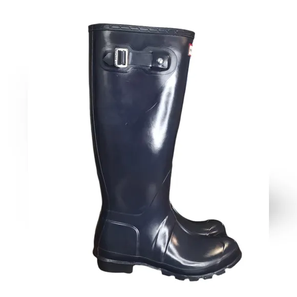 Hunter Women's Original Tall Rain Boots Size 7 Navy