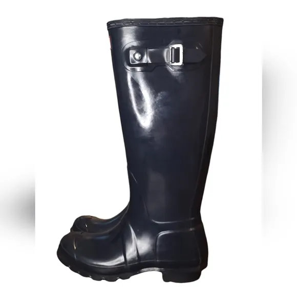 Hunter Women's Original Tall Rain Boots Size 7 Navy