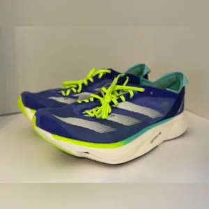 ID3635 Adidas Adizero Adios Pro 3 Cobalt Blue Lucid Lemon Size 10.5  Shoes
