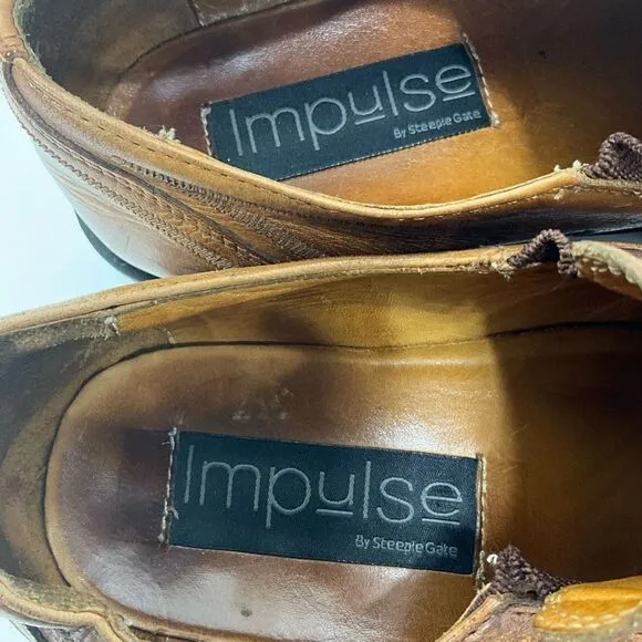 IMPULSE By Steeple Gate Slip On Leather Dress Shoes