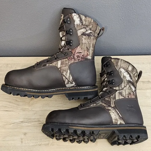 Irish Setter by Red Wing Waterproof Boots Mens Size 10 Gunflint II 1000 Gram