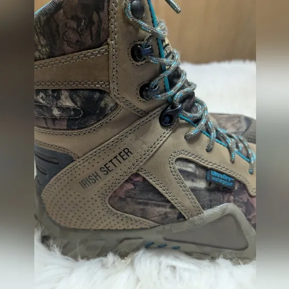 Irish Setter Camo Hunting VAPRTREK 400 Gram Boots Womens Size 8