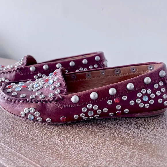 Isabel Marant Studded Leather Loafers Sz 38