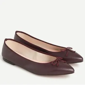 J.Crew Women's Gemma Leather Ballet Shoes