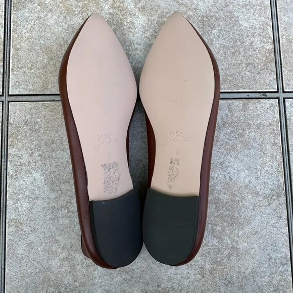 J.Crew Women's Gemma Leather Ballet Shoes