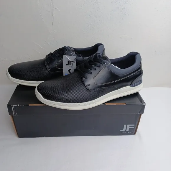JF‎ j.ferrar men's black memory foam shoes Sz 10.5M