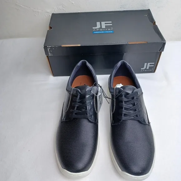 JF‎ j.ferrar men's black memory foam shoes Sz 10.5M