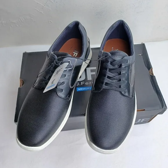 JF‎ j.ferrar men's black memory foam shoes Sz 10.5M