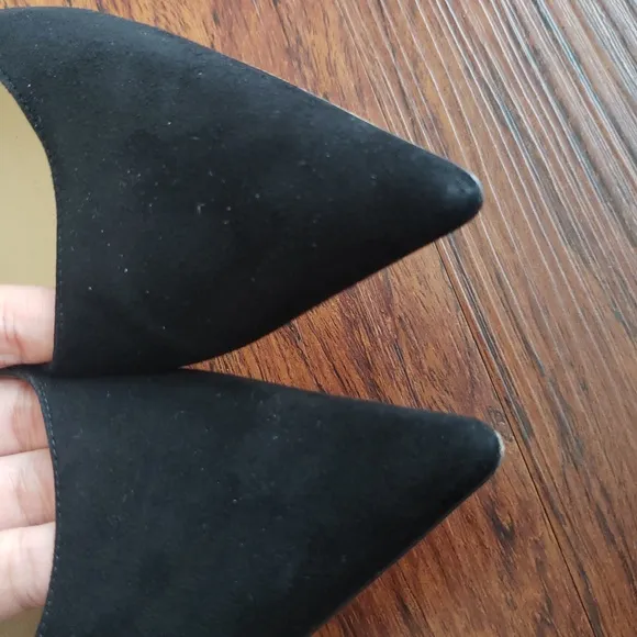 Jimmy Choo Black Suede Leather Women's Pumps Shoes Size 41