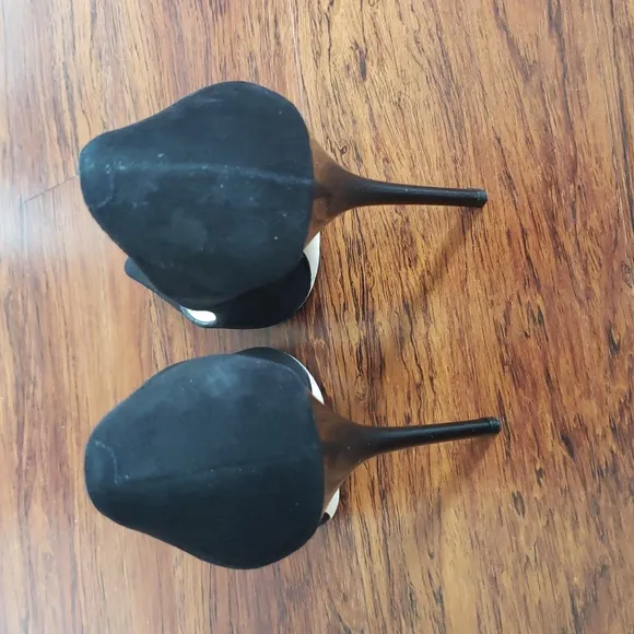 Jimmy Choo Black Suede Leather Women's Pumps Shoes Size 41