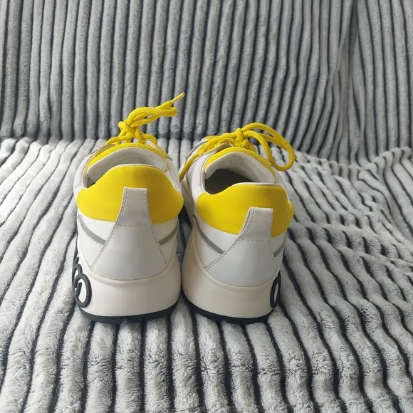 Jimmy Choo Yellow And White Women Sneakers