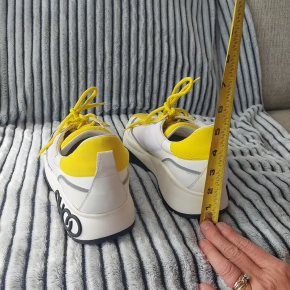Jimmy Choo Yellow And White Women Sneakers