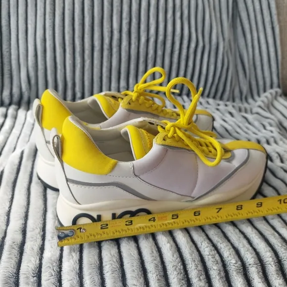 Jimmy Choo Yellow And White Women Sneakers