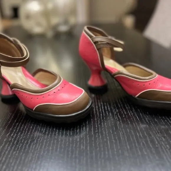 John Fluevog Watermelon   Chocolate Mini: Qtee MaryJane, size 8.5