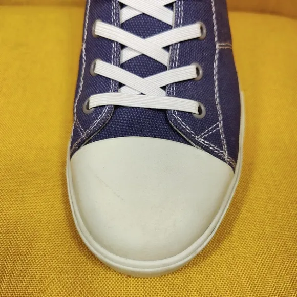 Johnnie-O Mens Sailaway Navy White Canvas Sneaker Casual Men's Shoe Size 12M