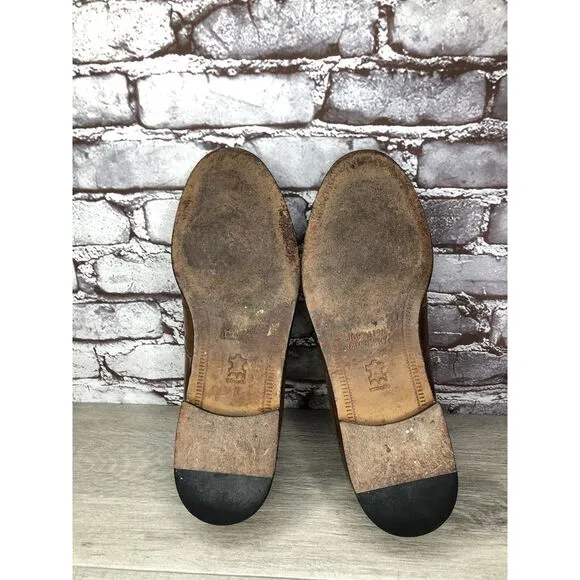 Johnston &amp; Murphy Brown Leather Tassel Loafers Dress Shoes Men’s Sz 11M US/44EU