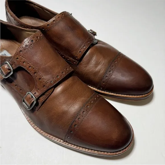 Johnston &amp; Murphy Conrad Double Buckle Monk Strap Shoes
