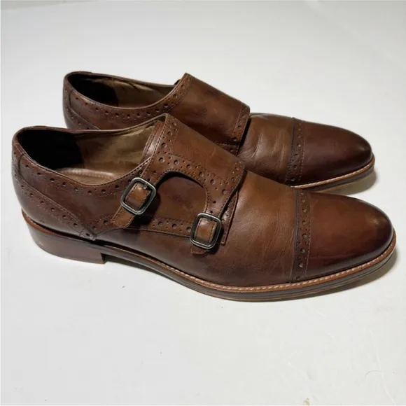 Johnston &amp; Murphy Conrad Double Buckle Monk Strap Shoes