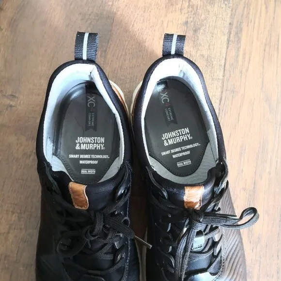 Johnston &amp; Murphy Men’s XC4 TR1 Luxe Hybrid Shoes Black/Tan Size 10M