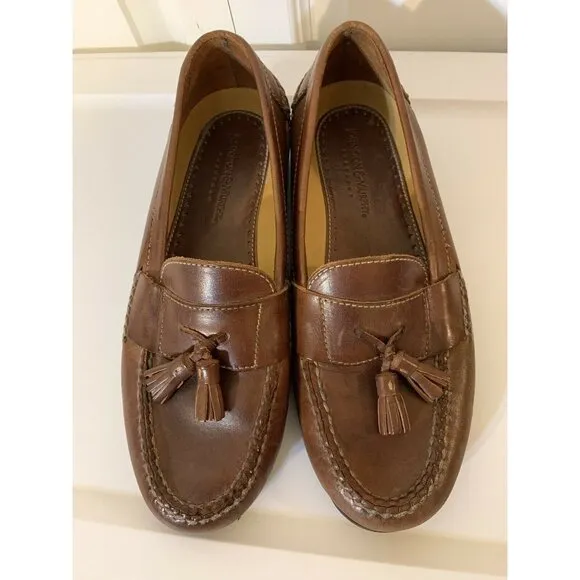Johnston &amp; Murphy Passport‎ Tasselled Slip On Loafers Shoes Men's 9 M