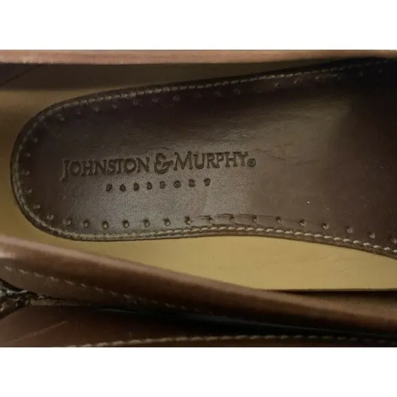 Johnston &amp; Murphy Passport‎ Tasselled Slip On Loafers Shoes Men's 9 M