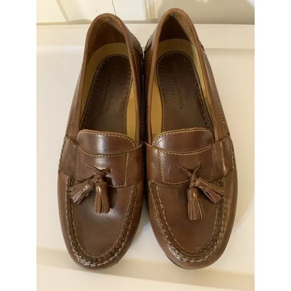 Johnston &amp; Murphy Passport‎ Tasselled Slip On Loafers Shoes Men's 9 M