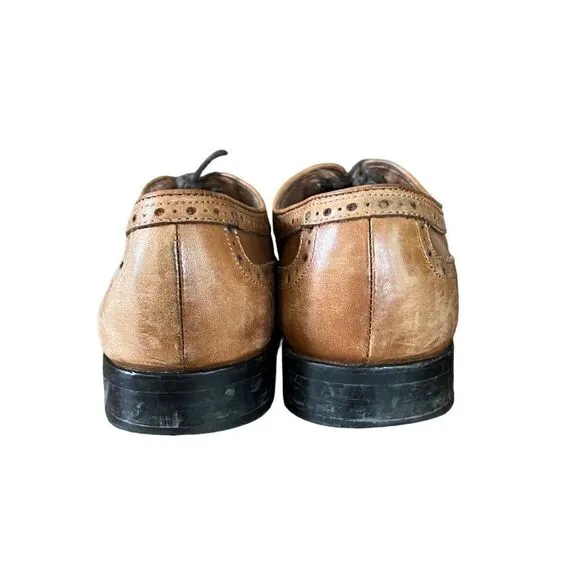 Johnston and Murphy brown leather lace up oxfords men’s size 9