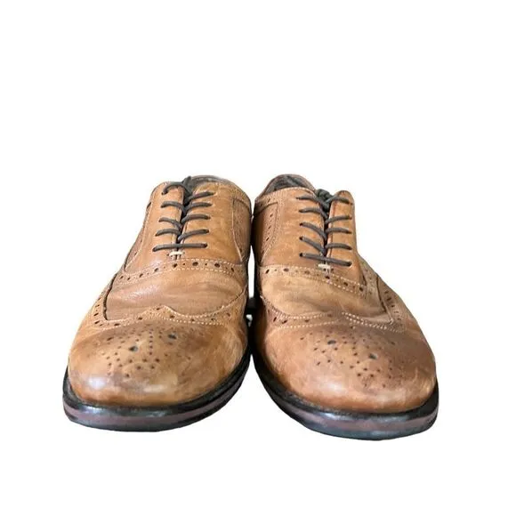 Johnston and Murphy brown leather lace up oxfords men’s size 9