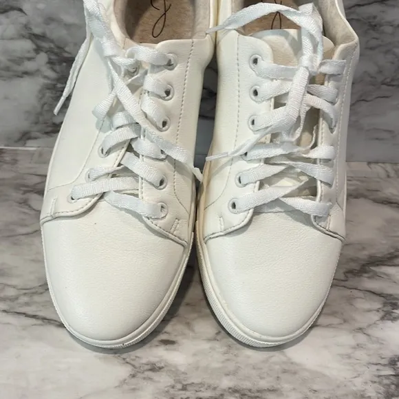 Joie Shoes Womens White Harvard Tennis Casual Lace Up Comfort Low Top Sneaker