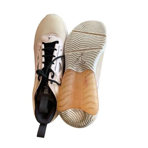 Jordan Womens Cream AV5186-602 Air Lace Up Running Athletic Shoes Size 9