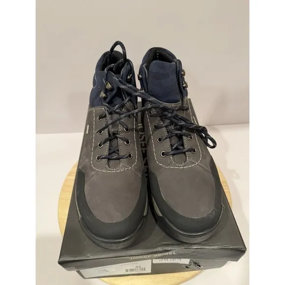 Josef Seibel Waterproof Raymond 54 Boots Granite Gray Mens US 8.5 EU 42 New