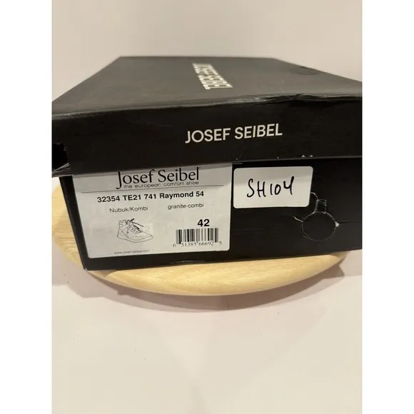 Josef Seibel Waterproof Raymond 54 Boots Granite Gray Mens US 8.5 EU 42 New