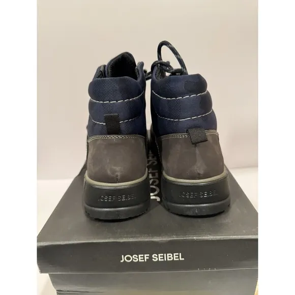 Josef Seibel Waterproof Raymond 54 Boots Granite Gray Mens US 8.5 EU 42 New